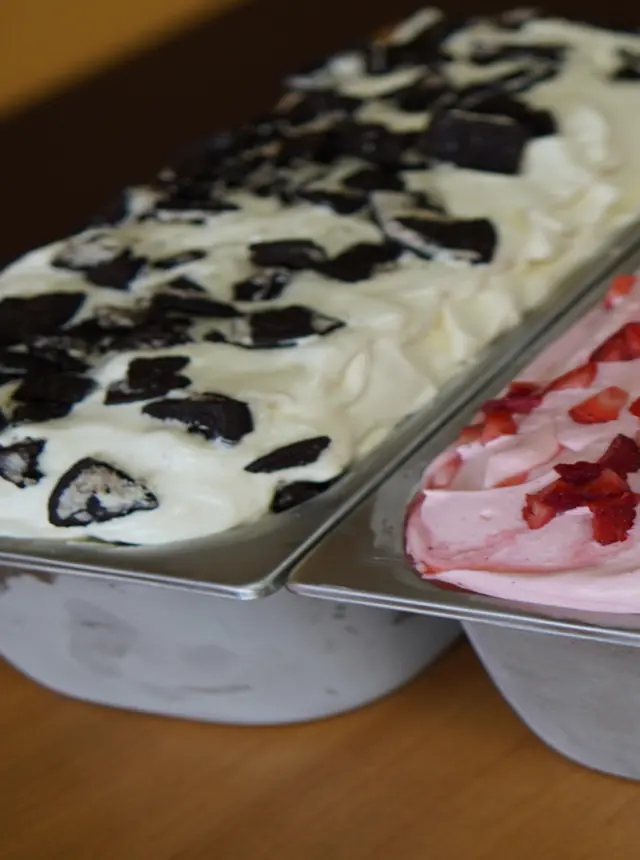 Cookies and cream, freshly made